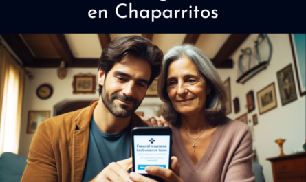 Un encantador matrimonio de 35 a 55 años con rasgos andaluces, de Chaparritos, pedanía cercana a Jerez de la Frontera, Cádiz. Están utilizando un teléfono móvil para solicitar una cotización de seguro funerario para su familia. La escena los captura interactuando con el teléfono, posiblemente en un ambiente hogareño que refleja su origen cultural. La imagen incluye la URL: https://www.segurodedecesos.top/ mostrada de manera destacada. El ambiente es informal y acogedor, añadiendo un toque personal a su actividad.